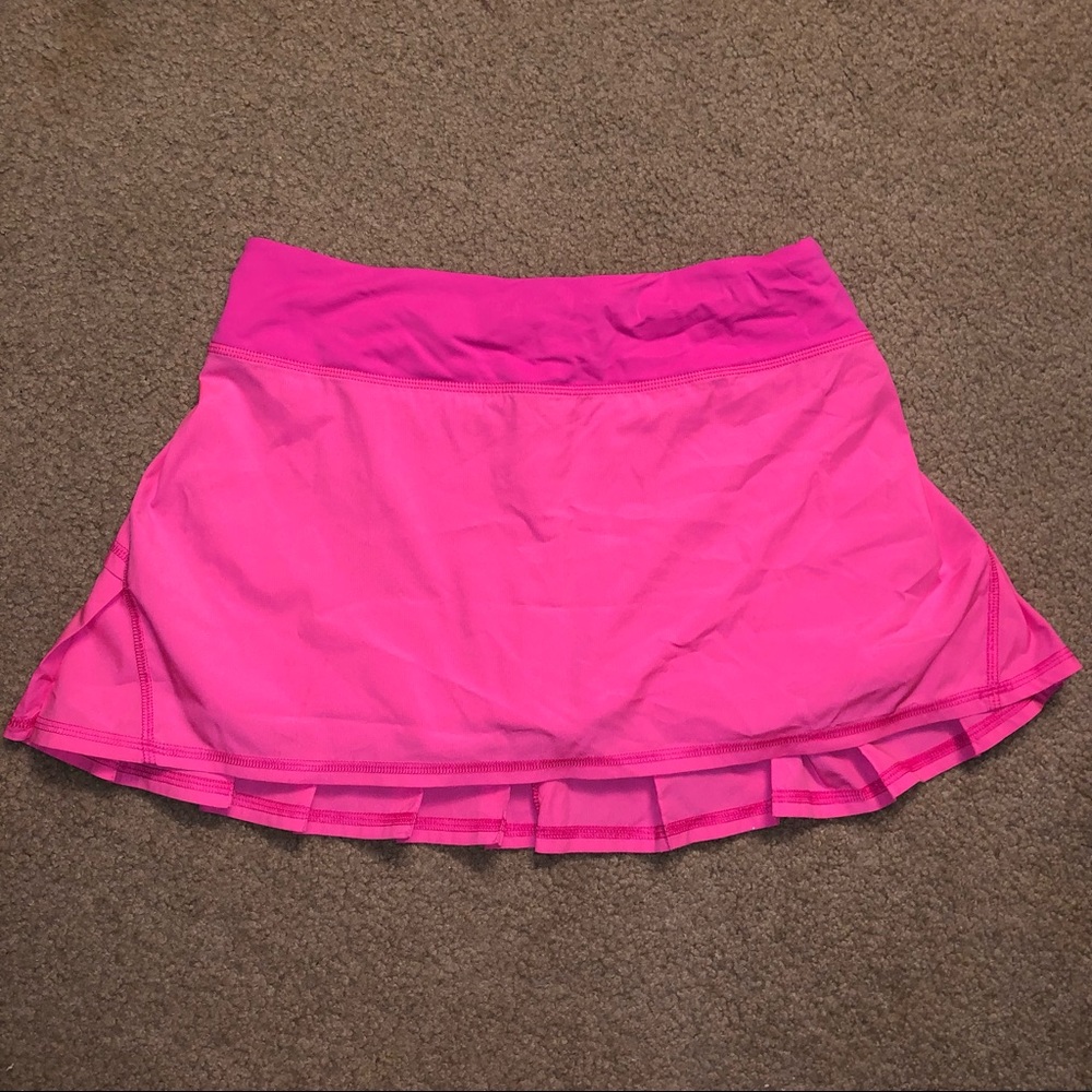Pink lululemon Pace Rival skirt No Pleat size 6